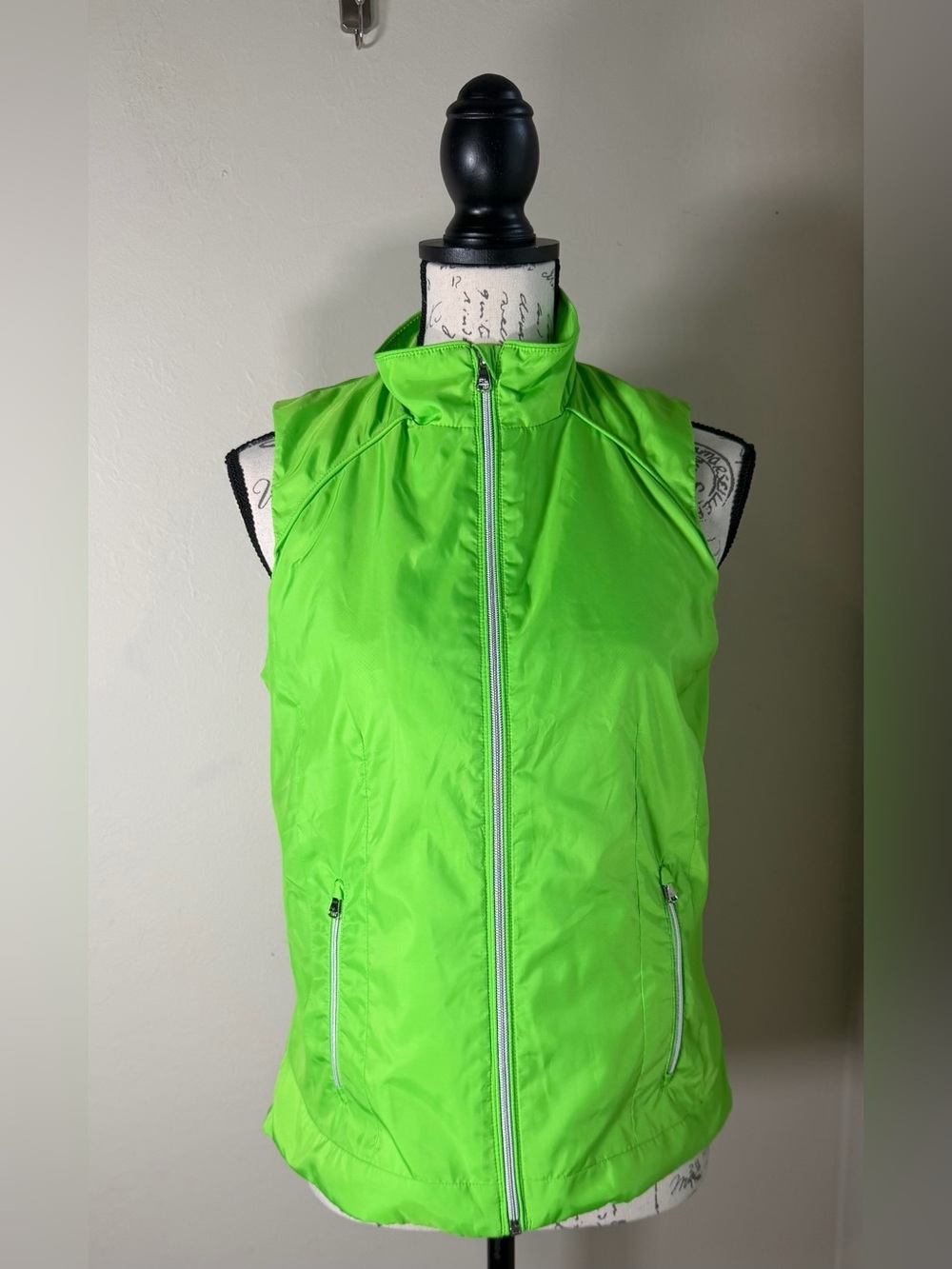 Polo by Ralph Lauren Bright Green Zip-Up Lightweight Vest